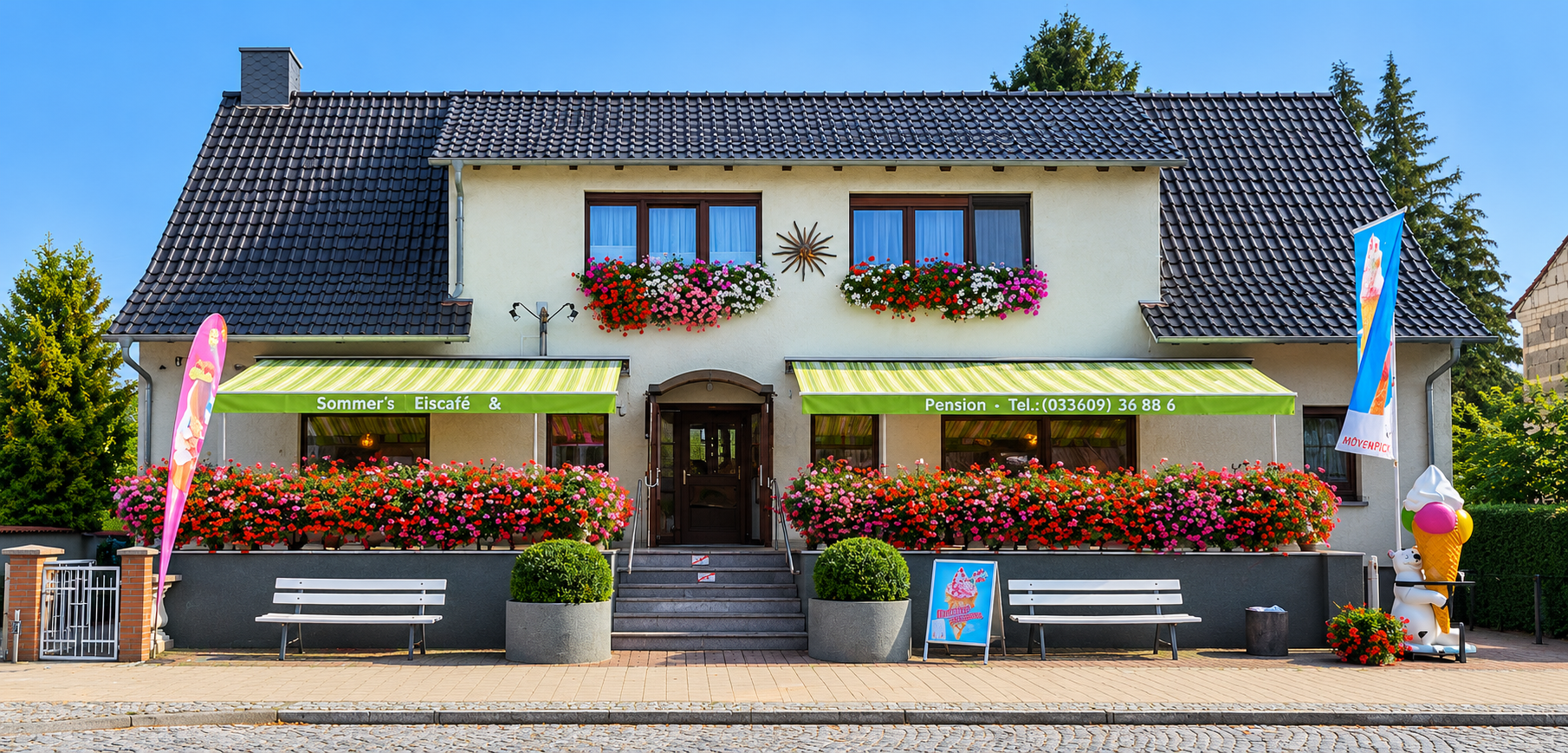 sommer eiscafe pension